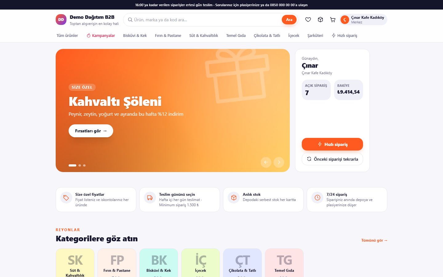 B2B Mağaza: müşterilerinize kendi temanızla, size özel fiyat ve kampanyalı e-ticaret deneyimi.
